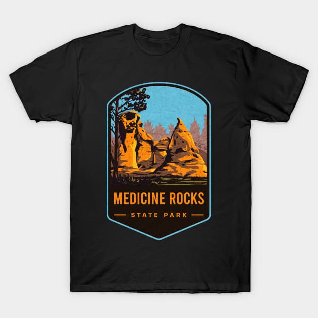 Medicine Rocks State Park T-Shirt by JordanHolmes